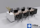 C4Donly.com - Office Station 3D Model - Cinema 4D & V-Ray