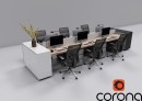 C4Donly.com - Office Station 3D Model - Cinema 4D & Corona