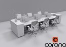 C4Donly.com - Office Station 3D Model - Cinema 4D & Corona